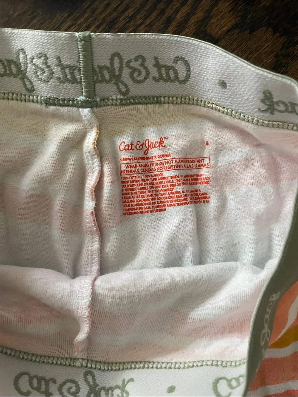 Cat and Jack PJs Size 8